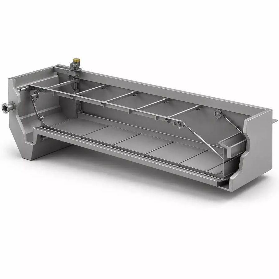 Horizontal settling tank
