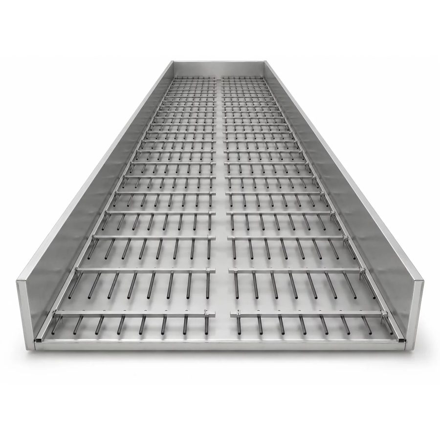 Fine-bubble bottom aeration system