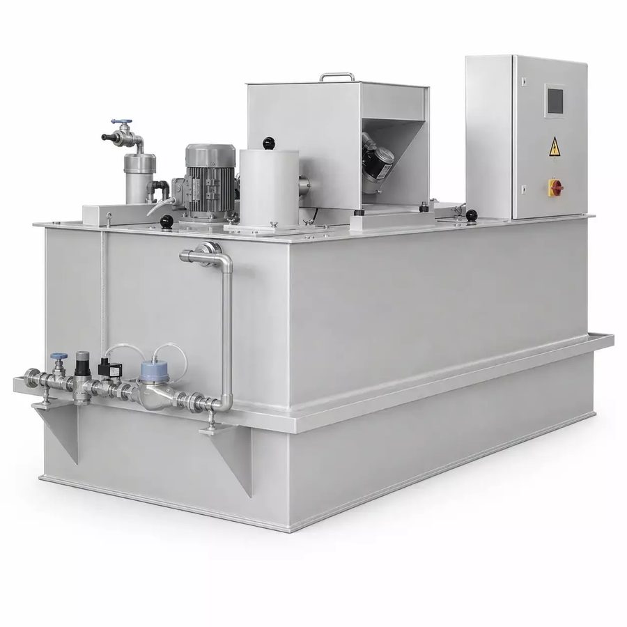 Polymer preparation unit